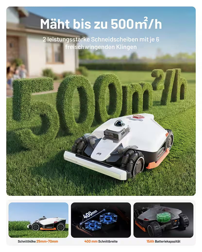 ECOACS GOAT O1200 LiDAR PRO – Mähroboter mit Dual-LiDAR