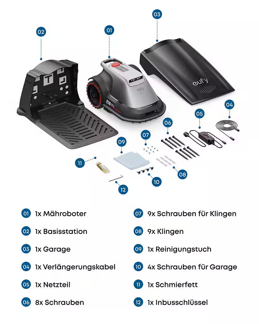 ANKER eufy E18 – Mähroboter ohne Begrenzungskabel