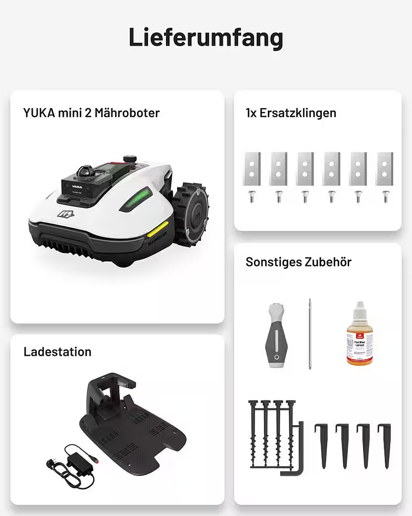 MAMMOTION YUKA Mini 2 1000 – Mähroboter ohne Begrenzungskabel