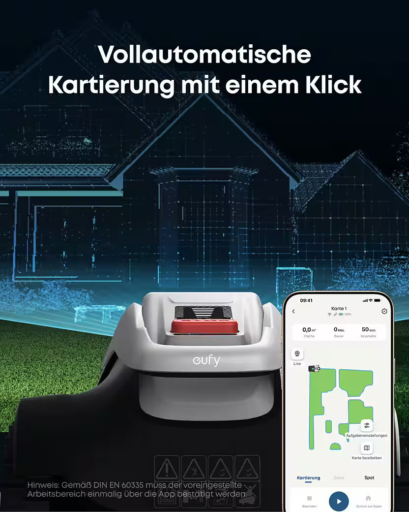 ANKER eufy E18 – Mähroboter ohne Begrenzungskabel