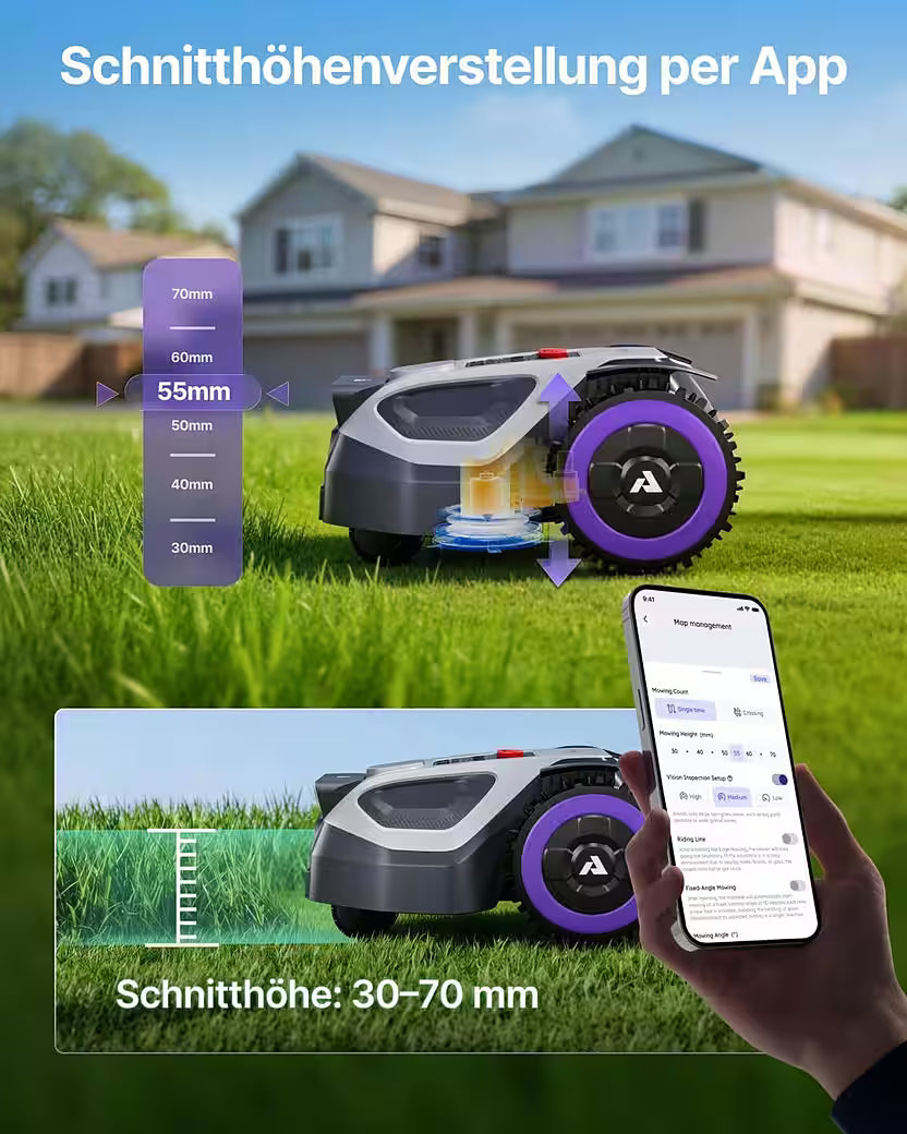 ANTHBOT M9 – Rasenmähroboter ohne Begrenzungskabel